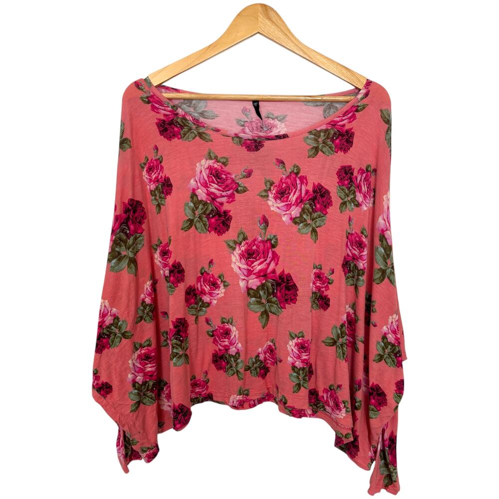 Love Culture 2XL Bohemian Blouse Coral Relaxed